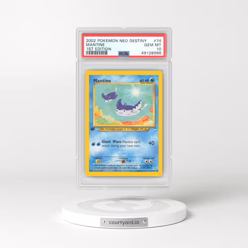 2002 Neo Destiny #74 Mantine - 1st Edition (PSA 10 GEM MINT)