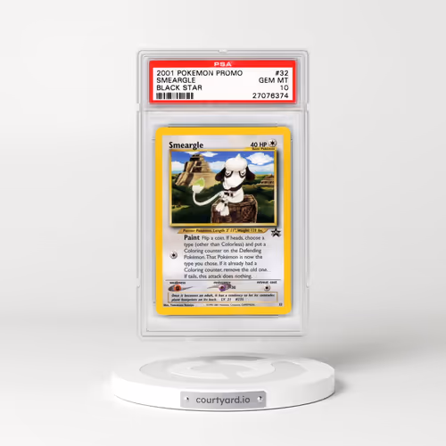 2001 Pokémon Promo Black Star #32 Smeargle - Pokemon League (PSA 10 GEM MINT)