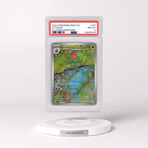 2023 Pokémon Mew EN-151 #167 Ivysaur - Illustration Rare (PSA 8 NM-MT)