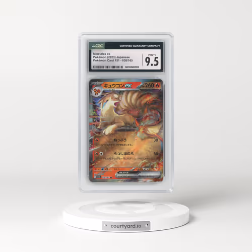 2023 Pokémon Card 151 #038/165 Ninetales ex (CGC 9.5 MINT+)