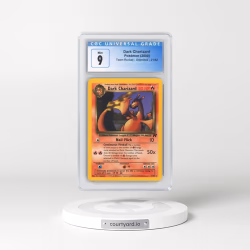 1999 Team Rocket #21/82 Dark Charizard (CGC 9 MINT)