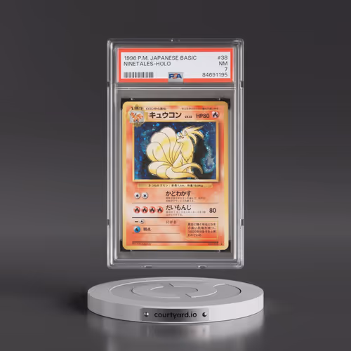 1996 Pokémon Basic #38 Ninetales - Holo (PSA 7 NM)