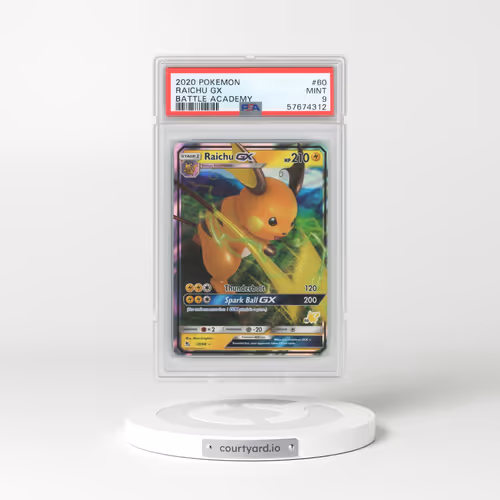 2020 Pokémon Battle Academy #60 Raichu GX - Holo (PSA 9 MINT)