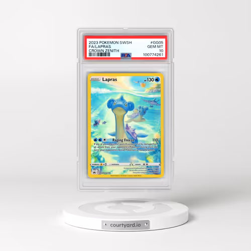 2023 Pokémon Sword and Shield Crown Zenith #GG05 Lapras - Full Art (PSA 10 GEM MINT)