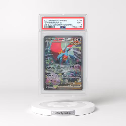 2023 Pokémon Par EN-Paradox Rift #251 Roaring Moon EX - Holo Special Illustration Rare (PSA 9 MINT)