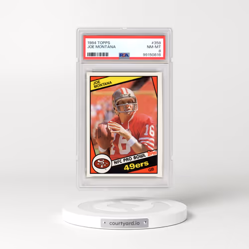 1984 Topps #358 Joe Montana (PSA 8 NM-MT)