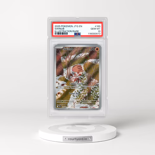 2025 Pokémon Jtg EN-Journey Together #165 Swinub - Illustration Rare (PSA 10 GEM MINT)