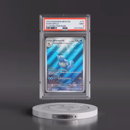 2023 Pokémon Mew EN-151 #171 Wartortle - Illustration Rare (PSA 9 MINT)