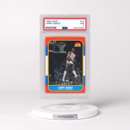 1986 Fleer #78 Larry Nance (PSA 7 NM)