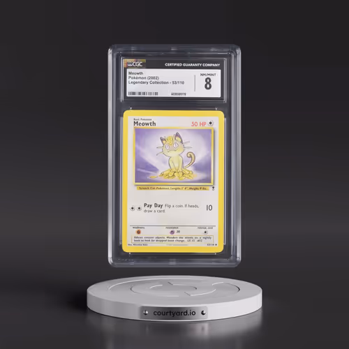 2002 Legendary Collection #53/110 Meowth (CGC 8 NM-MT)