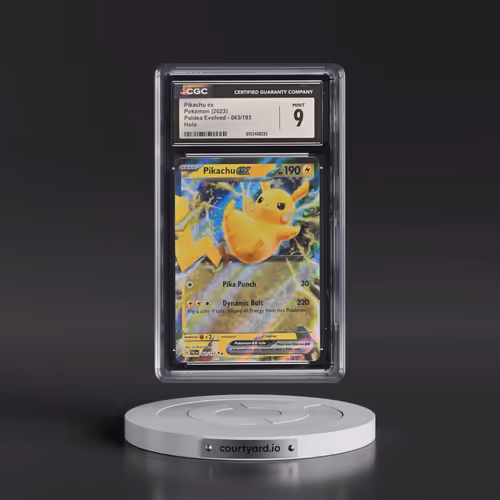 2023 Paldea Evolved - PAL EN #063/193 Pikachu ex - Holo (CGC 9 MINT)