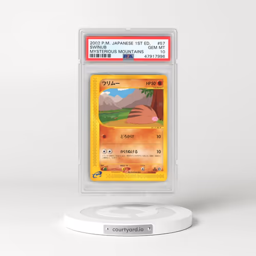 2002 Pokémon Mysterious Mountains #057 Swinub - 1st Edition (PSA 10 GEM MINT)