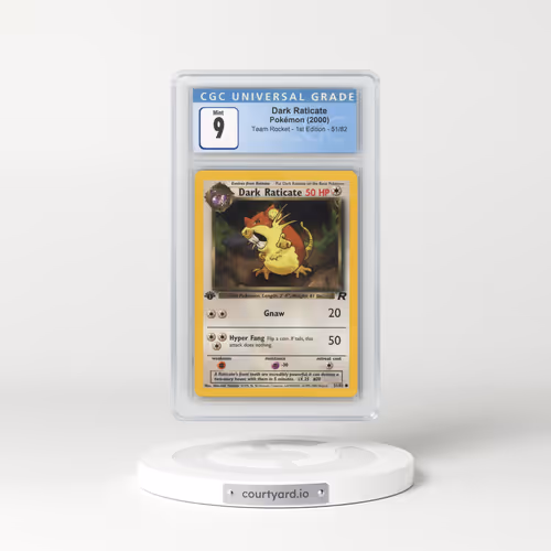2000 Team Rocket #51/82 Dark Raticate - 1st Edition 1st Edition (CGC 9 MINT)
