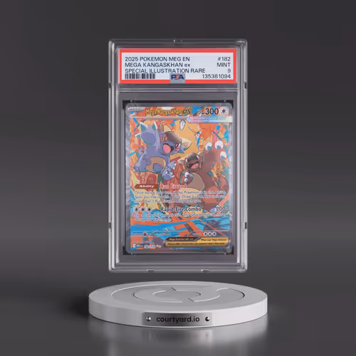 2025 Pokémon Meg EN-Mega Evolution #182 Mega Kangaskhan EX - Holo Special Illustration Rare (PSA 9 M