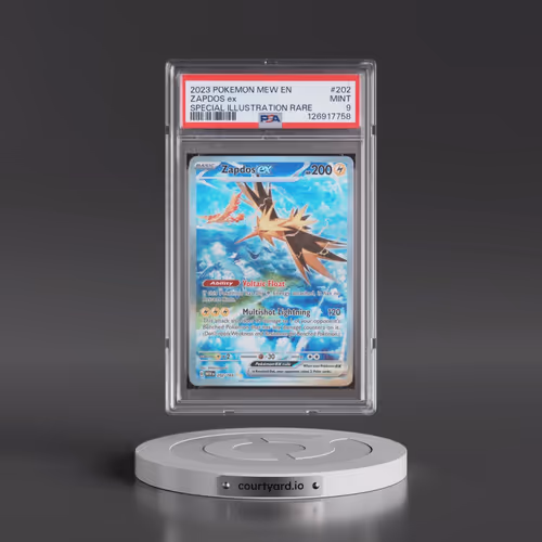 2023 Pokémon Mew EN-151 #202 Zapdos EX - Holo Special Illustration Rare (PSA 9 MINT)
