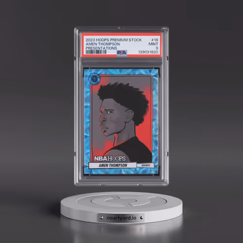 2023 Panini Hoops Premium Stock Presentations #18 Amen Thompson (PSA 9 MINT)