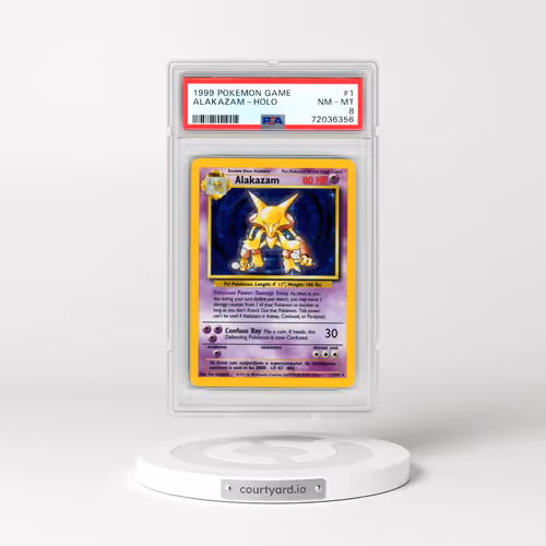 1999 Pokémon Game #1 Alakazam - Holo (PSA 8 NM-MT)