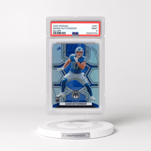 2022 Panini Mosaic #287 Aidan Hutchinson - Silver (PSA 9 MINT)