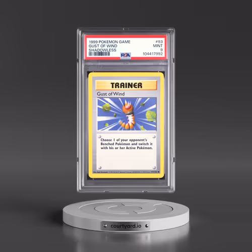 1999 Pokémon Game #93 Gust of Wind - Shadowless (PSA 9 MINT)