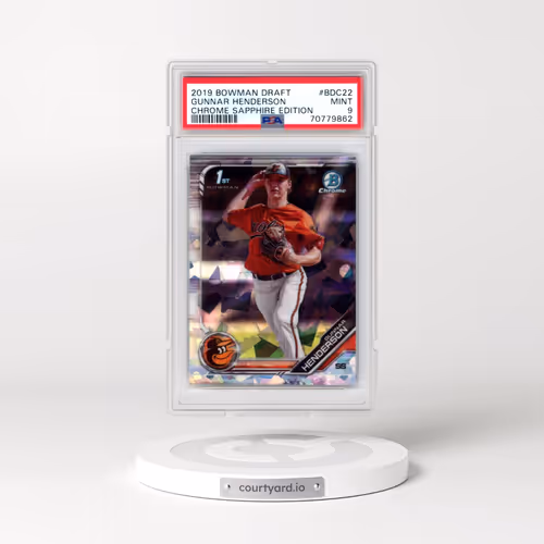 2019 Bowman Draft Chrome Sapphire Edition #BDC22 Gunnar Henderson (PSA 9 MINT)