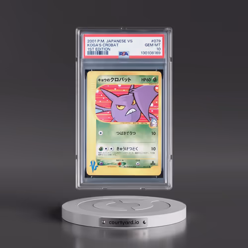 2001 Pokémon VS #079 Koga's Crobat - 1st Edition (PSA 10 GEM MINT)