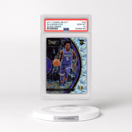 2017 Panini Select #49 DE'Aaron Fox - Scope Prizm (PSA 10 GEM MINT)