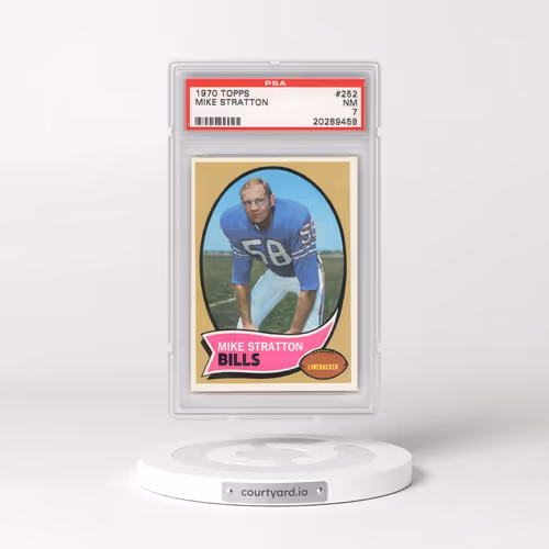 1970 Topps #252 Mike Stratton (PSA 7 NM)