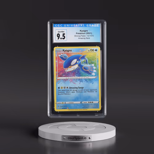 2021 Shining Fates #021/072 Kyogre - Amazing Rare Holo (CGC 10 GEM MINT)