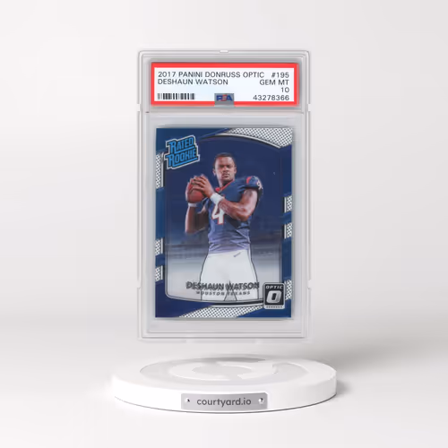 2017 Panini Donruss Optic #195 Deshaun Watson (PSA 10 GEM MINT)