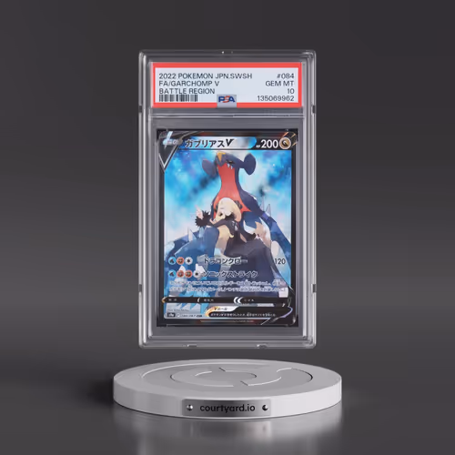 2022 Pokémon Sword & Shield Battle Region #084 Garchomp V - Holo Full Art (PSA 10 GEM MINT)