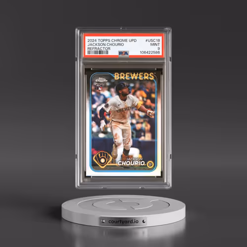 2024 Topps Chrome Update #USC18 Jackson Chourio - Refractor (PSA 9 MINT)