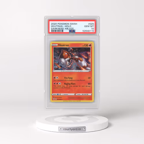 2020 Pokémon Sword & Shield Darkness Ablaze #025 Heatran - Holo (PSA 10 GEM MINT)