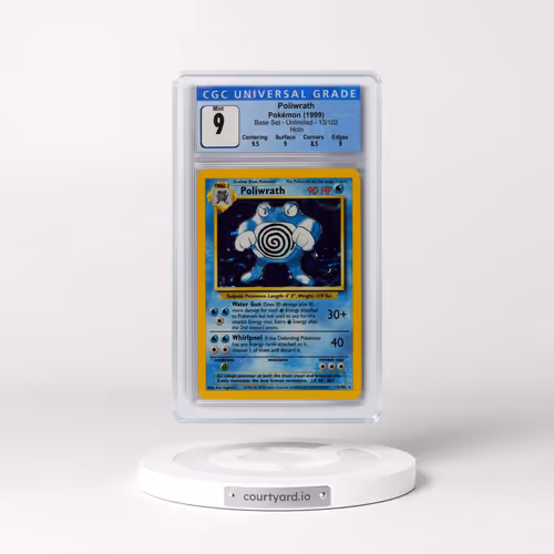 1999 Base Set #13/102 Poliwrath - Holo (CGC 9 MINT)