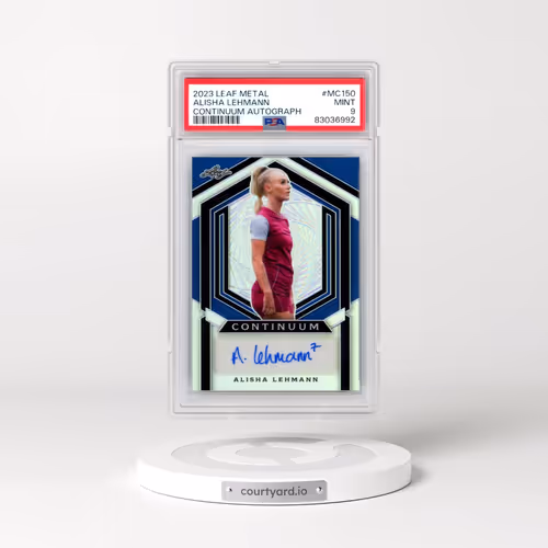 2023 Leaf Metal Continuum Autographs #MC150 Alisha Lehmann (PSA 9 MINT)