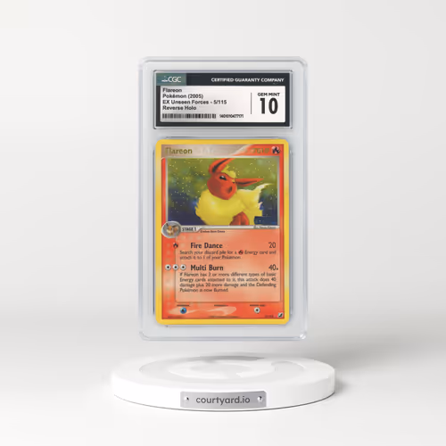 2005 EX Unseen Forces #5 Flareon - Reverse Holo (CGC 10 GEM MINT)