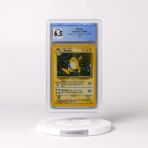 1999 Base Set #14/102 Raichu - Holo (CGC 6.5 EX-NM+)