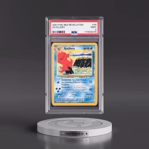 2001 Pokémon Neo Revelation #34 Octillery (PSA 9 MINT)