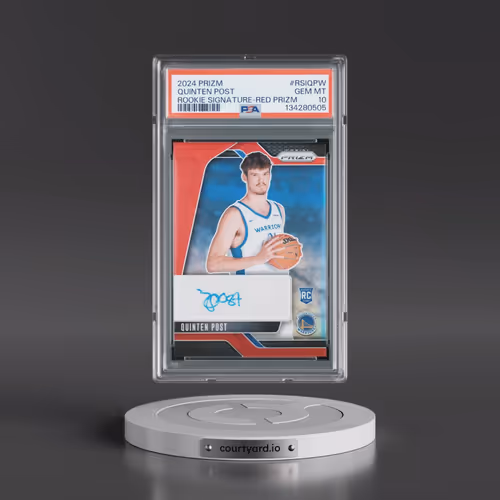 2024 Panini Prizm Rookie Signatures #RSIQPW Quinten Post - Red Prizm (PSA 10 GEM MINT)