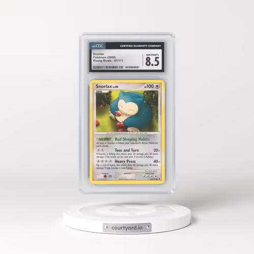 2009 Rising Rivals #81/111 Snorlax (CGC 8.5 NM-MT+)