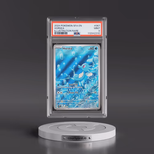 2024 Pokémon Sfa EN-Shrouded Fable #067 Horsea - Illustration Rare (PSA 9 MINT)