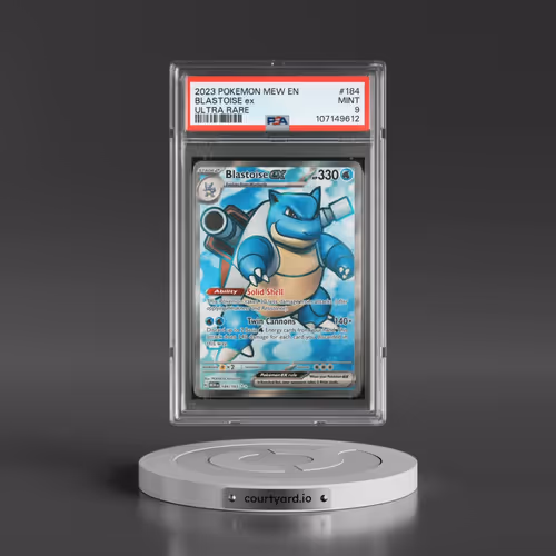 2023 Pokémon Mew EN-151 #184 Blastoise EX - Holo Ultra Rare (PSA 9 MINT)