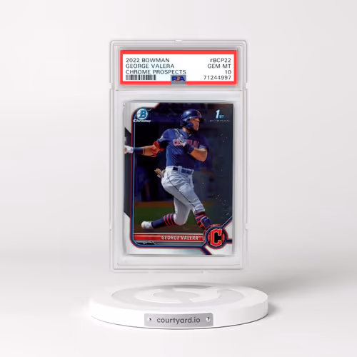 2022 Bowman Chrome Prospects #BCP22 George Valera (PSA 10 GEM MINT)