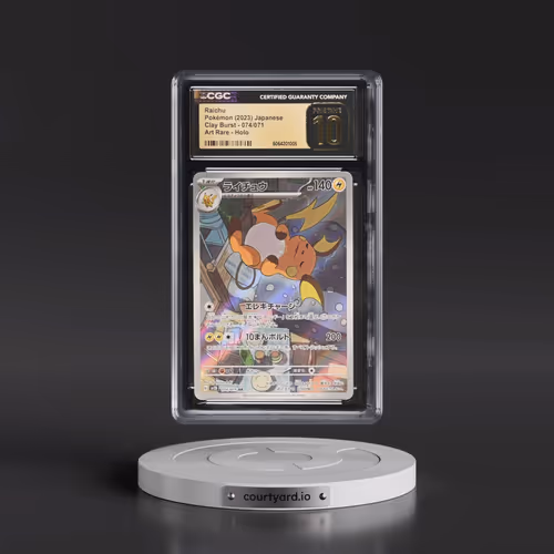2023 Clay Burst #074/071 Raichu - Art Rare Holo (CGC 10 PRISTINE)