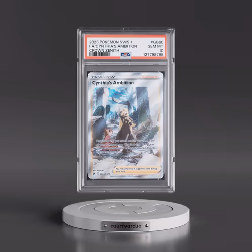 2023 Pokémon Sword and Shield Crown Zenith #GG60 Cynthia's Ambition - Full Art (PSA 10 GEM MINT)