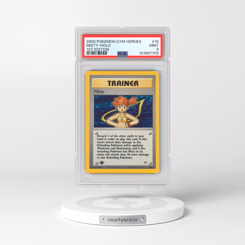 2000 Pokémon Gym Heroes #18 Misty - 1st Edition Holo (PSA 9 MINT)