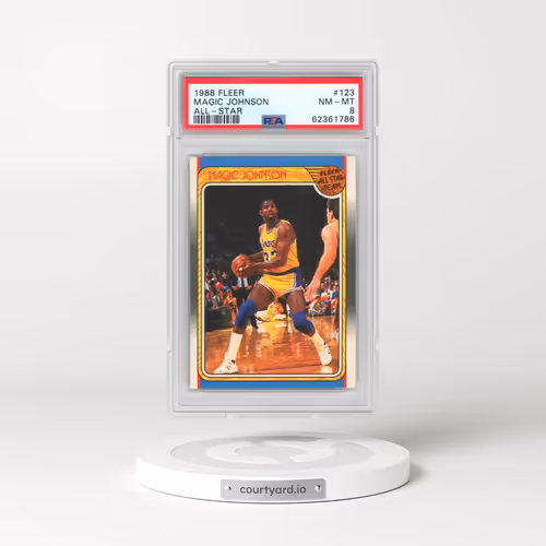 1988 Fleer #123 Magic Johnson - All-Star (PSA 8 NM-MT)