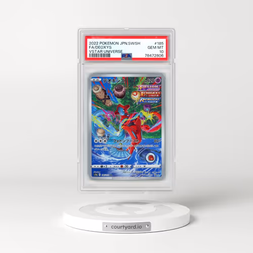 2022 Pokémon Sword & Shield Vstar Universe #185 Deoxys - Full Art (PSA 10 GEM MINT)