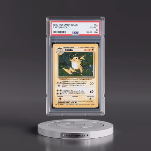 1999 Pokémon Game #14 Raichu - Holo (PSA 6 EX-MT)