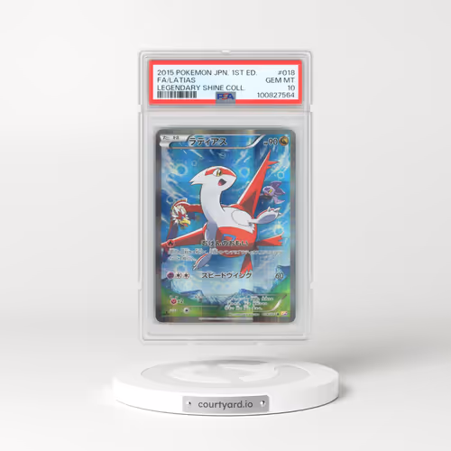 2015 Pokémon Legendary Shine Collection #018 Latias - 1st Edition Full Art (PSA 10 GEM MINT)