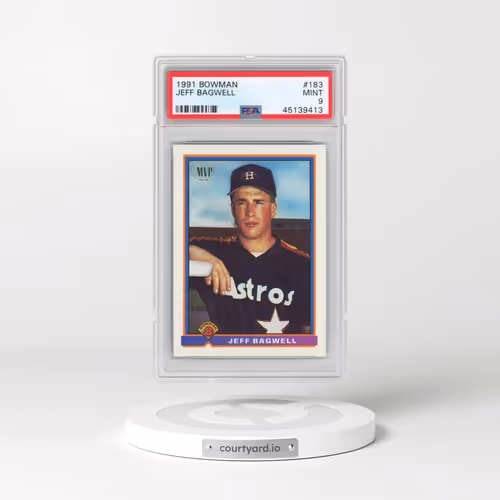 1991 Bowman #183 Jeff Bagwell (PSA 9 MINT)